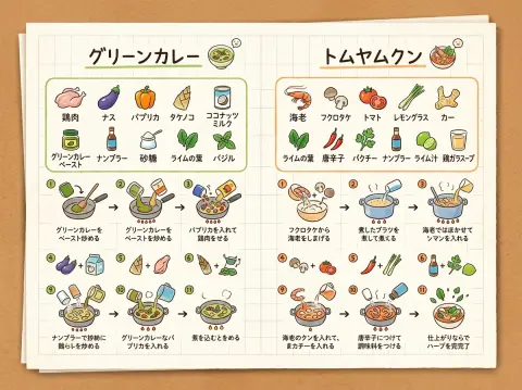 Handwritten Memo Recipe Illustration