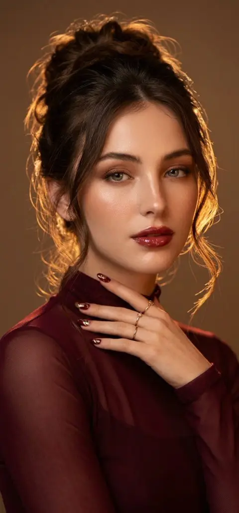 High-End Beauty Portrait with Reference