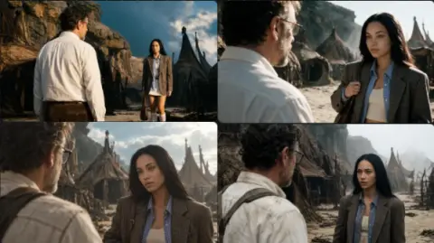 Sci-Fi Movie Still with Reference Images
